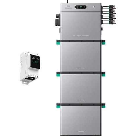 Zendure SolarFlow 2400 Pro - Batterie Solaire 2400W AC, PV 4800W, 2.4-16.8kWh, Plug & Play, IP65, Tesla/Pompes à Chaleur. avec Compteur intelligent 3CT, avec 3xAB3000L (8.64 kWh)