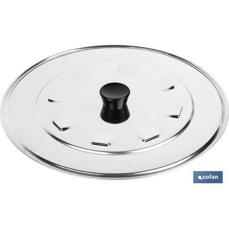 Pack de 12 unités couvercle C/désvaporation acier inox 32 cm