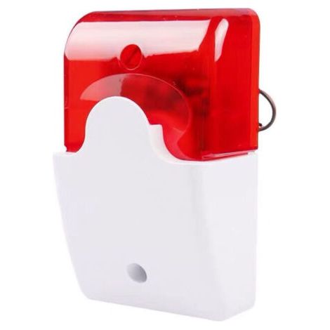 Lot de 2 sirènes stroboscopiques filaires 12V – Alarme sonore 110dB – Lumière rouge LED – Pour sécurité maison, usine, bureau (1/5)