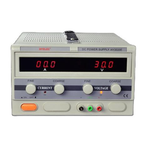 Alimentatore digitale da laboratorio 0-30vdc 0-20amp Hyelec  Hy3020e