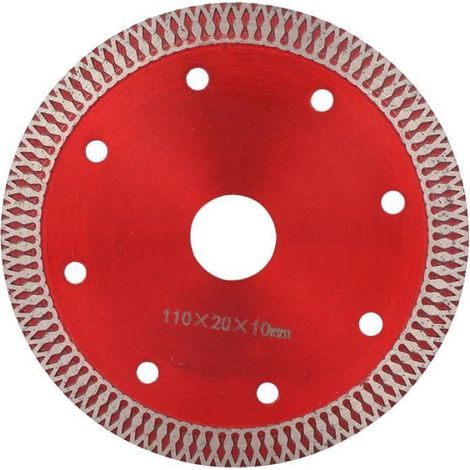 1 Disque de coupe céramique, bord lisse diamant, faible résistance, pour meuleuse, découpe carrelage brique (1/4)
