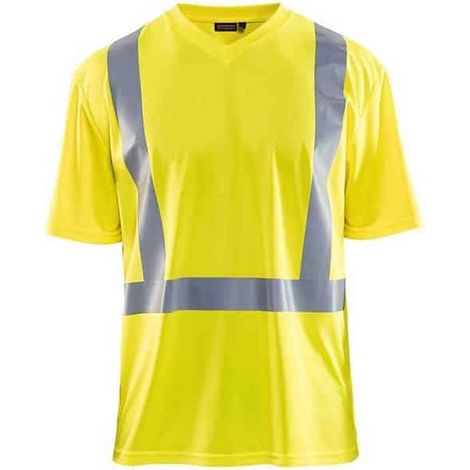T-shirt haute visibilité anti-UV et anti-odeur BLAKLADER 3382 - Jaune - S (1/5)