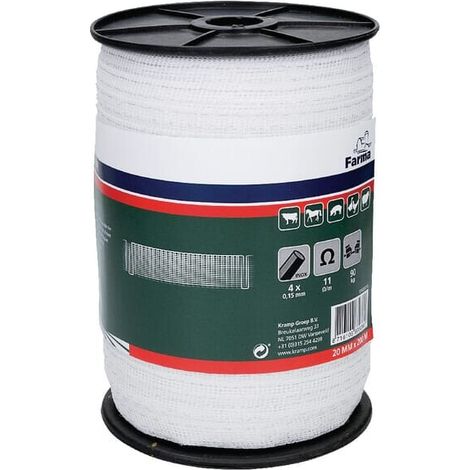 Weidezaunband 20mm 200m (4x0,15SS) FARMA 704008FA