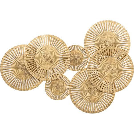 Decorazione da parete alexa in metallo dorato 99x71cm - Atmosphera créateur d'intérieur (1/2)