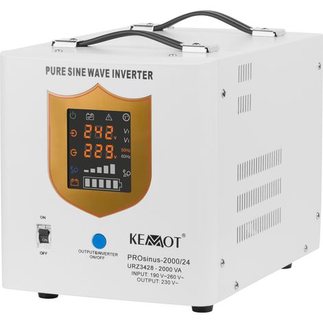 Fuente de alimentación de emergencia Kemot PROsinus 2000 UPS 24V/230V 2000VA/1400W
