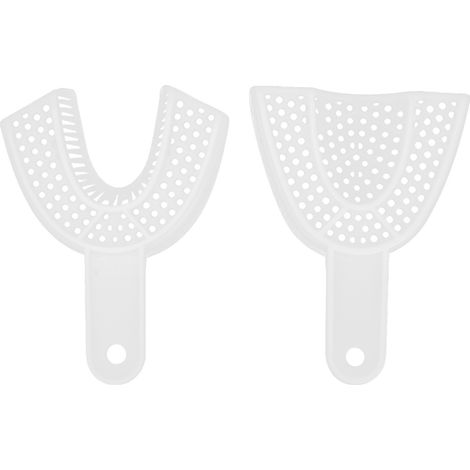 Plateau d'empreinte dentaire jetable en plastique - Matériel de soin bucco-dentaire portable (1/5)