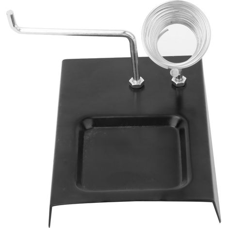 Support de fer à souder avec base métallique, porte-bobine de fil, station fixe à montage stable, support pour fer à souder professionnel, socle robuste, accessoire d'atelier. (1/5)