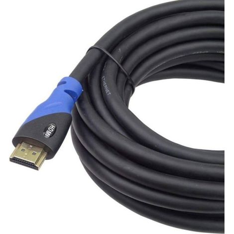 Cable Hdmi - 18 Gbps - 4k @60 Hz - Triple Blindage - Cuivre Awg28 - 5 M (1/4)