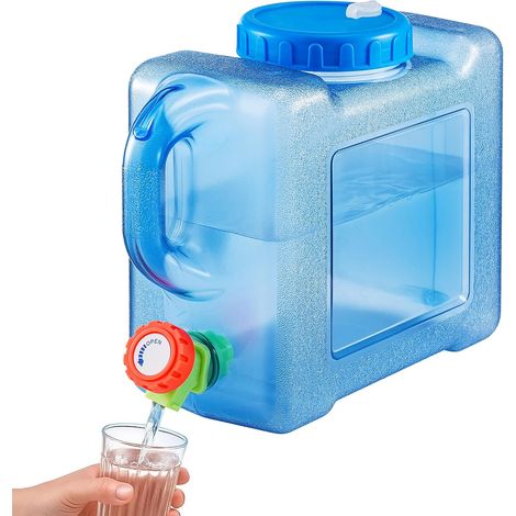 Trintion Water Container with Tap, Portable BPA-Free Water Storage Tank Carrier with Tap, for Camping, Outdoor, RV Van & Home Emergency Use (5L) (1/5)