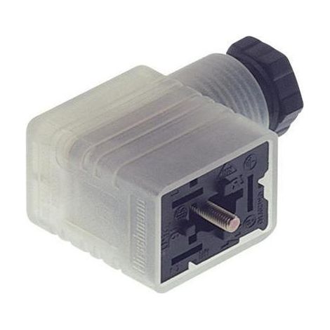 Connettore plug-in con schermo di funzione nero GML 216 NJ LED 24 HH Polo:2 + PE Hirschmann : 1Pz.