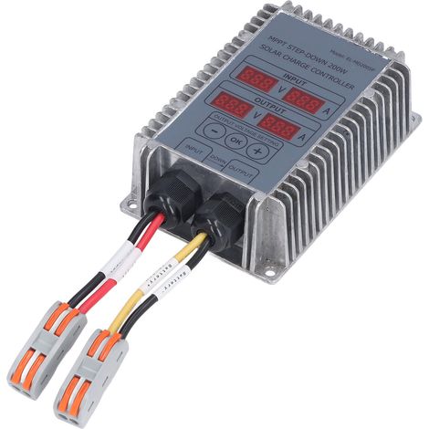 MPPT-Abwärtswandler 10-30V Solarladeregler, einstellbare Regelung für 200W Batterie (1/5)