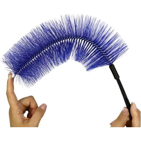 Brosse de nettoyage pour ventilateur  Microfibre flexible réutilisable pour un nettoyage en profondeur  Outil de nettoyage pour ventilateurs de table  Pour grilles d'aération, moustiquaires, rideaux,  (1/5)