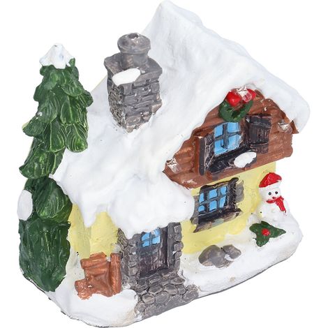 de Noël miniatures enneigées pour l intérieur village de (1/5)