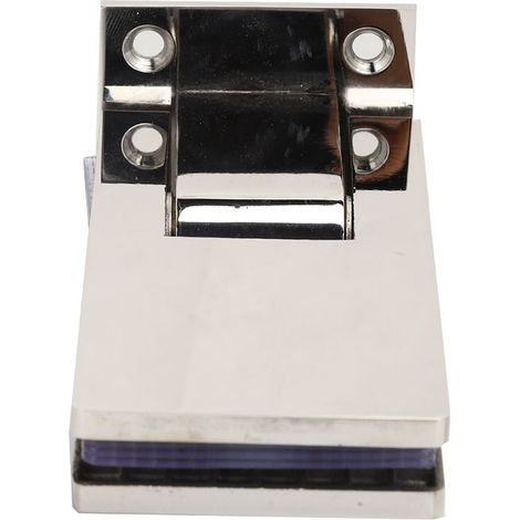 Pince pour porte de salle de bain 90 degrés en acier inoxydable 304 fixation vitre douche double face pour maison avec vis et clé hexagonale (1/5)