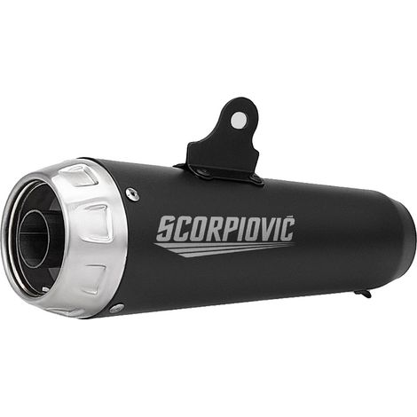 Sistema de escape para motocicleta, 51 mm de diámetro, compatibilidad universal, 51 mm - Negro (1/2)