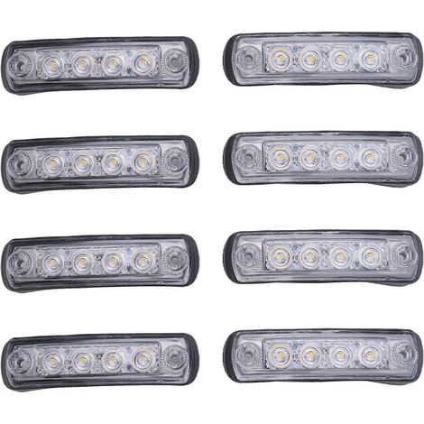 Lot de 8 feux de pare-soleil LED 24 V pour camions MAN TGX et TGS 81252606121 (1/5)
