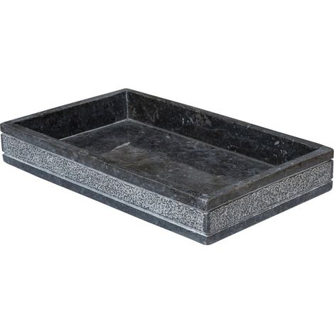 Plateau POSH, marbre, gris (1/3)