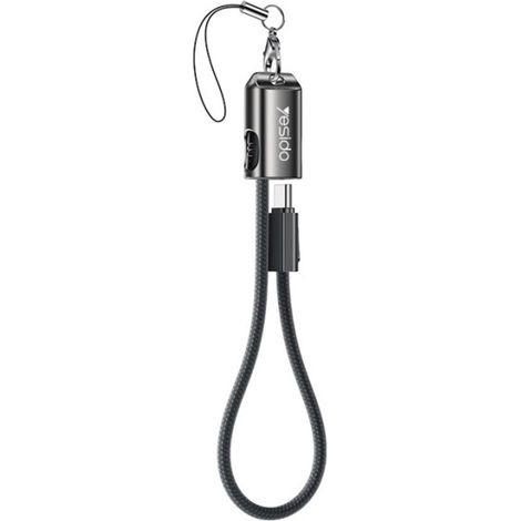 Yesido usb c auf usb c schnellladekabel 60 w 20 cm - schwarz