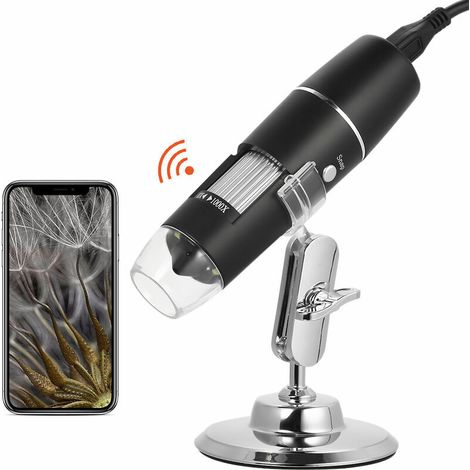 Green Mobility-Microscope numerique Wifi 1000 fois USB microscope de reparation de telephone portable de carte de circuit imprime portable (1/4)