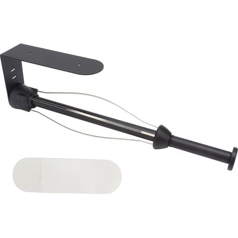 Porte-essuie-tout mural en acier inoxydable, utilisable d'une seule main, pour cuisine et salle de bain. (1/5)