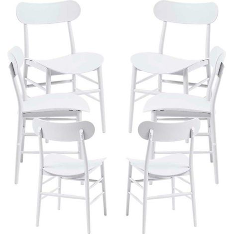 Packs Sillas Jardín - Pack 6 Sillas Teis - Blanco (1/5)