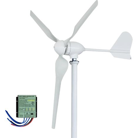 Générateur d'énergie éolienne, fonctionnement silencieux, installation facile, Avec contrôleur MPPT, 3000W-b, 12V-a