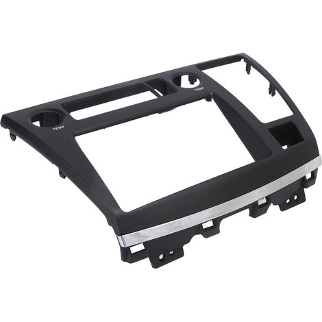 2Din Autoradio Cadre Tableau de Bord Façade de Remplacement pour Nissan Elgrand Conduite à Droite 2004-2007, Panneau Central Noir (1/5)