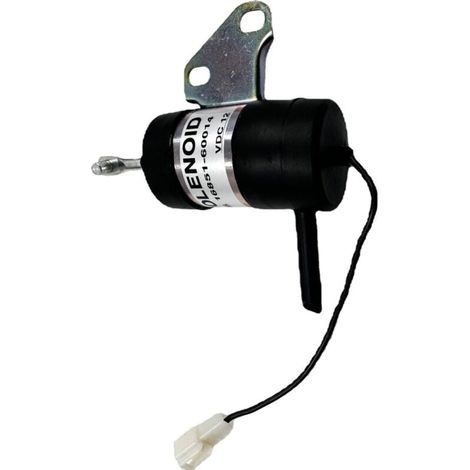 Kraftstoffabschaltmagnetventil 16851-60014. Ersatz-Kraftstoffabschaltmagnetventil für Kubota BX2230D, RTV900R, RTV900T, B7410D, BX1500D und BX1800D. (1/4)