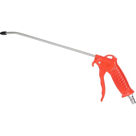 Pistolet à air comprimé pour le dépoussiérage, réglable haute pression, à noyau en cuivre, accessoire avec buse rouge (1/5)