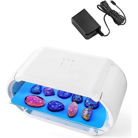 Lampe UV 2 en 1 pour résine, polymérisation rapide, lampe UV double face avec 48 LED, minuterie réglable, prise UE (1/4)