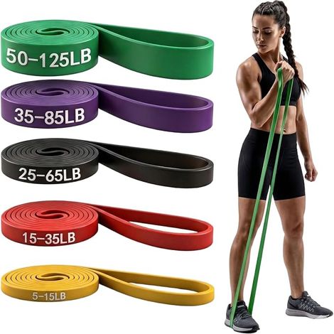 Unisex-Set aus verstellbaren Widerstandsbändern und Klimmzughilfen (1/3)