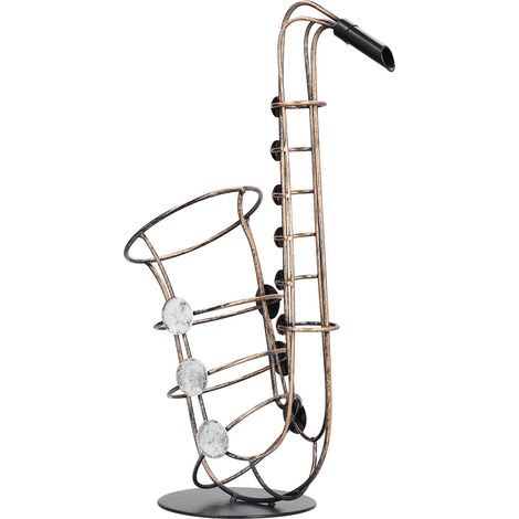 Porte-bouteille de vin, Figurines en métal, Saxophone, artisanat pratique, accessoires de décoration pour la maison (1/5)