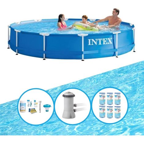 Intex Piscine Tubulaire Ronde - 366x76 cm - 4-pièces  S22458 (1/5)