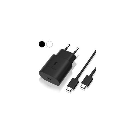 Samsung Chargeur Rapide 25W,Port USB Type C Cable Chargeur Samsung Ultra Rapide Chargeur Compatible avec Samsung Galaxy S22 Plus/S22 ULTRA/S21 FE 5G/S21Plus/S20FE/Note 20 ULTRA/A53/A52/A72/A13 (1.0M) (1/3)