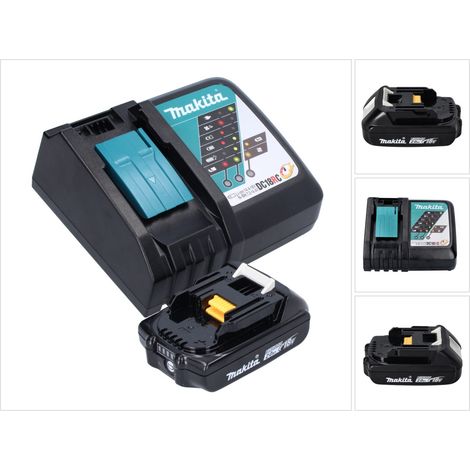 Makita Power Source Kit 18 V: 1x BL 1820 B Batterie 2,0 Ah + DC 18 RC Chargeur (197254-9) (195584-2)