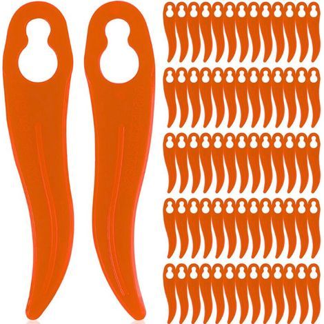 Lot de 120 lames de rechange en plastique pour coupe-bordure Einhell et Bosch - Compatibles avec les coupe-bordures sans fil (1/3)