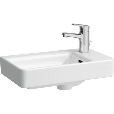 LAUFEN PRO S Handwaschbecken, Becken links, ohne Hahnloch, mit