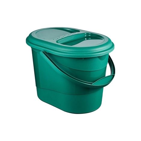 CUBO DE BASURA 37 X 29,5 X 27,5, ECO VERDE