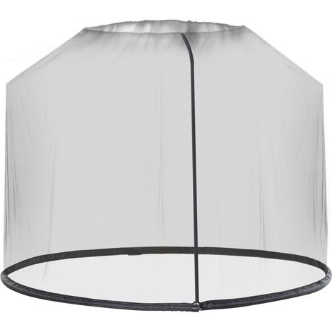 Moustiquaire noire pour parasol Ø 300 x H 230 cm (1/5)