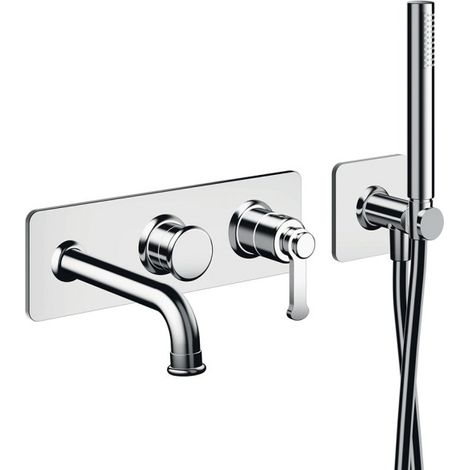 Façade encastrée mitigeur bain douche 2 sorties Chromé - CRISTINA ONDYNA FA10251