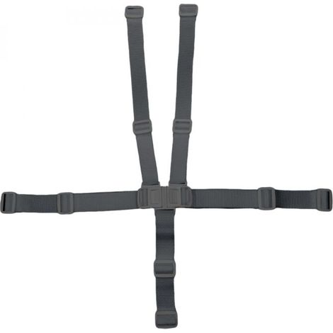 Harnais de sécurité 5 points pour chaise haute enfant Délice Monsieur Bébé - Gris - Monsieur Bébé (1/4)