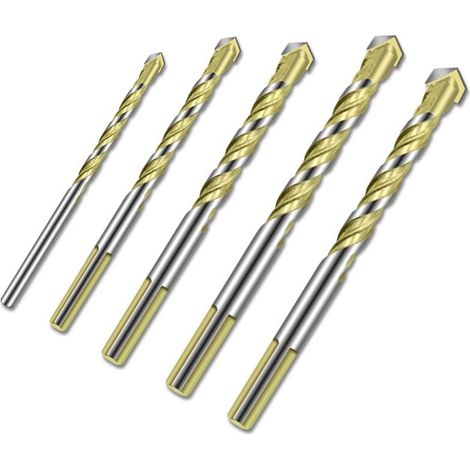 Forets triangulaires multi-usages de 5/6/8/10/12 mm pour le verre, la céramique, le béton, la brique, le métal, l'acier inoxydable et le bois. (1/5)