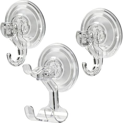 Ganci a ventosa antiscivolo - Set di ganci doppi