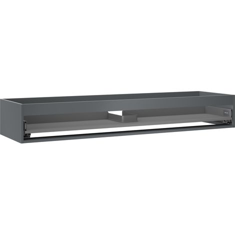 Mexen Box-A cuerpo del armario bajo lavabo 160 cm, 1 cajón, grafito mate - 91AX0-1600-235-1-66 (1/4)