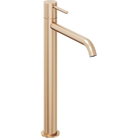 ES 015.60RGB Grifos de caño alto para lavabo 340mm sin desagüe, Rose Gold Brushed (1/4)