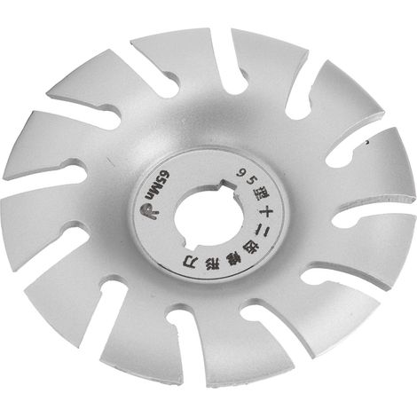 Disque à modeler pour meuleuse d'angle, 12 dents, acier inoxydable, 95 mm, argent (1/5)