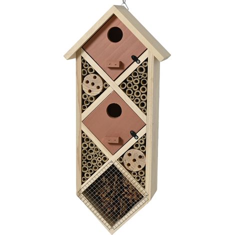Kaemingk Insektenhotel Raute Braun 18 x 42 cm - Pinienholz