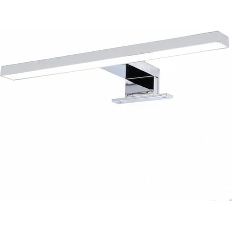Mobile Mobiletto Bagno Sospeso Con 2 Cassettoni Soft Close Lavabo in Ceramica Monoforo Con Troppopieno E Specchio Con Led Da 30 Cm Design Moderno 80 x 45 x 57 Cm Colore Bianco  - Misura: Led da 45 Cm