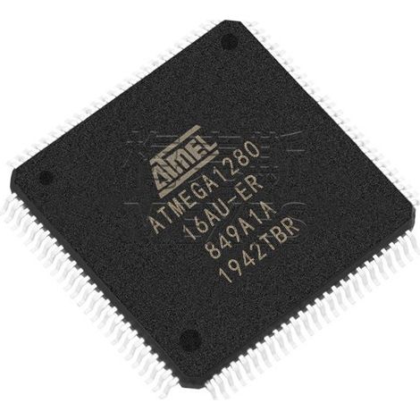Satz mit 5 elektronischen Bauteilen ATMEGA1280-16AU und ATMEGA1281-16AU