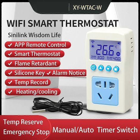 Thermostat intelligent WiFi pour chaudières à gaz, régulateur de température de chauffage d'ambiance - WTACW